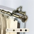 thumbnail image 1 of Central Design 4787-484 0.8125 in. Lucid Double Curtain Rod with 48 to 84 in. Extension, Antique Brass, 1 of 2