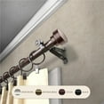 thumbnail image 1 of Central Design 4837-487 0.8125 in. Cappa Curtain Rod with 48 to 84 in. Extension, Cocoa, 1 of 1
