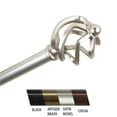 thumbnail image 1 of Central Design 4842-485 Giro 0.81 in. Curtain Rod, 48-84 in. - Satin Nickel, 1 of 1