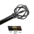 thumbnail image 1 of Central Design 4862-992 Crate 0.81 in. Curtain Rod, 120-170 in. - Black, 1 of 1