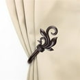 thumbnail image 1 of Central Design 4874-037 Giles Curtain Holdback Set, Cocoa - Set of 2, 1 of 1
