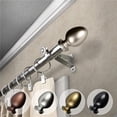 thumbnail image 1 of Central Design 4875-285 0.812 in. Dia. Faye Curtain Rod, Satin Nickel - 28-48 in., 1 of 1
