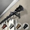 thumbnail image 1 of Central Design 4877-182 0.812 in. Dia. Verena Curtain Rod, Black - 18-28 in., 1 of 1