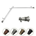 thumbnail image 1 of Central Design 4877-665-CORNER 0.812 in. Dia. Verena Corner Curtain Rod, Satin Nickel - 66-120 in., 1 of 1