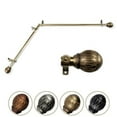 thumbnail image 1 of Central Design 4880-284-CORNER 0.812 in. Dia. Denny Corner Curtain Rod, Antique Brass - 28-48 in., 1 of 1