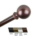 thumbnail image 1 of Central Design 4883-287 Julian 0.81 in. Curtain Rod, 28-48 in. - Cocoa, 1 of 2