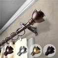 thumbnail image 1 of Central Design 4886-187 0.812 in. Dia. Kingsly Curtain Rod, Cocoa - 18-28 in., 1 of 1