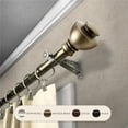 thumbnail image 1 of Central Design 4886-664 0.8125 in. Kingsly Curtain Rod with 66 to 120 in. Extension, Antique Brass, 1 of 2