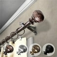 thumbnail image 1 of Central Design 4887-187 0.812 in. Dia. Lucid Curtain Rod, Cocoa - 18-28 in., 1 of 1