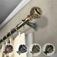 thumbnail image 1 of Central Design 4889-184 0.812 in. Dia. Harmony Curtain Rod, Antique Brass - 18-28 in., 1 of 1
