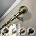 thumbnail image 1 of Central Design 4891-184 0.812 in. Dia. Poise Curtain Rod, Antique Brass - 18-28 in., 1 of 1