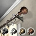 thumbnail image 1 of Central Design 4898-187 0.812 in. Dia. Hal Curtain Rod, Cocoa - 18-28 in., 1 of 1