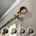 thumbnail image 1 of Central Design 4898-484 0.812 in. Dia. Hal Curtain Rod, Antique Brass - 48-84 in., 1 of 1