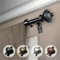thumbnail image 1 of Central Design 5707-182 0.625 in. Dia. Logan Curtain Rod, Black - 18-28 in., 1 of 1
