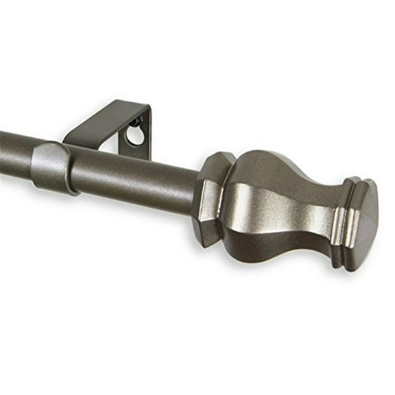 Central Design 5713-844 0.625 in. Dia. Nolan Curtain Rod, Antique Gold - 84-120 in.