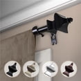 thumbnail image 1 of Central Design 5714-182 0.625 in. Dia. Gavin Curtain Rod, Black - 18-28 in., 1 of 1