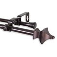 thumbnail image 1 of Central Design 5714-287D 0.625 in. Dia. Gavin Double Curtain Rod, Cocoa - 28-48 in., 1 of 2