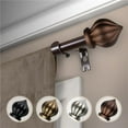 thumbnail image 1 of Central Design 5716-287 0.625 in. Dia. Meda Curtain Rod, Cocoa - 28-48 in., 1 of 1