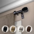 thumbnail image 1 of Central Design 5718-182 0.625 in. Dia. Nona Curtain Rod, Black - 18-28 in., 1 of 1