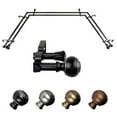 thumbnail image 1 of Central Design ABay-98-2D 0.812 in. Dia. Hal Bay Window Double Curtain Rod, Black, 1 of 1