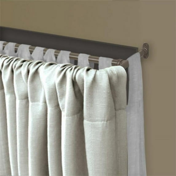 Central Design BOT63-844D 0.625 in. Double Blackout Curtain Rod with 84 to 120 in. Extension, Antique Brass