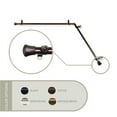 thumbnail image 1 of Central Design CORNER-287 0.8125 in. Single Corner Curtain Rod with 28 to 48 in. Extension on Each Side, Cocoa, 1 of 1