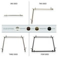 thumbnail image 1 of Central Design Products Julie 0.81" Black Oblong Adjustable Room Divider Curtain Rods Set, 66" - 120", 1 of 4