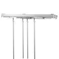 thumbnail image 1 of Central Design Products Modern 2.25" White Adjustable Double Curtain Rods Set, 30" - 48", 1 of 2