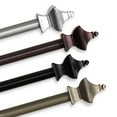 thumbnail image 1 of Central Design Products Steel 0.63" Modern Single Curtain Rod, Silver, 1 of 3