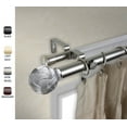 thumbnail image 1 of Central Design Products Steel Adjustable Bathroom Double Curtain Rods, Silver, 2.25" X 2.5", 1 of 2