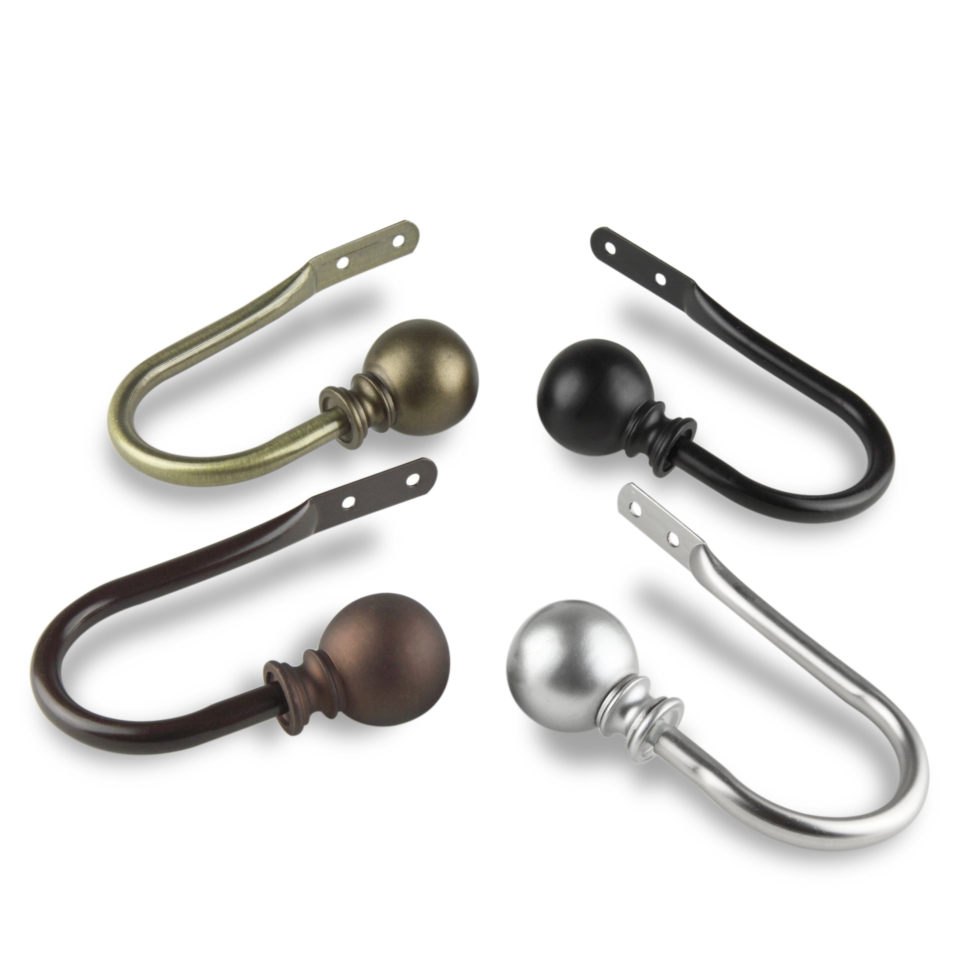 Central Design Products Steel Curtain Holdback, Gold