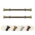 thumbnail image 1 of Central Design SIDE063-17-4 0.625 in. Dia. Pasha Side Curtain Rod, Antique Gold - 12-20 in. - Set of 2, 1 of 1