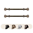 thumbnail image 1 of Central Design SIDE063-88-4 0.625 in. Dia. Abel Side Curtain Rod, Antique Gold - 12-20 in. - Set of 2, 1 of 1