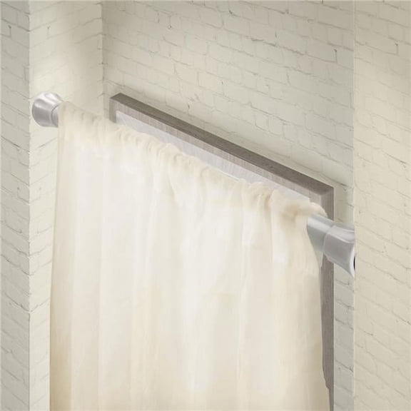 Central Design SPT-T-29-1 1 in. Twist-Lock Spring Tension Rod for 29 to 48 in. Windows, White