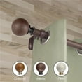 thumbnail image 1 of Central Design W100-43-160W2 1 in. Dia. Erna Faux Wood Curtain Rod, Dark Walnut - 160-240 in., 1 of 1