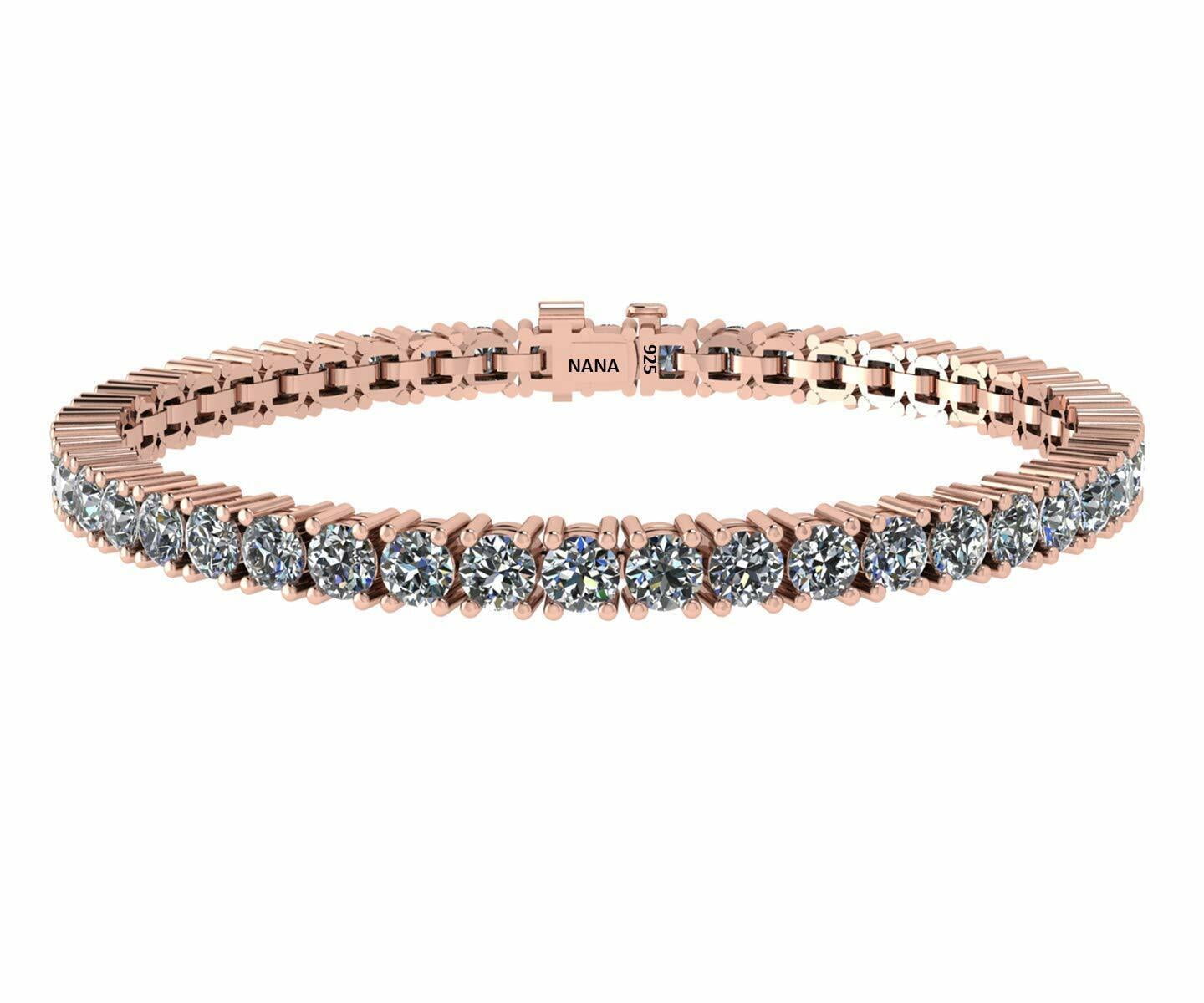 Silver Tennis Bracelet (Half) - White | Linjer Jewelry