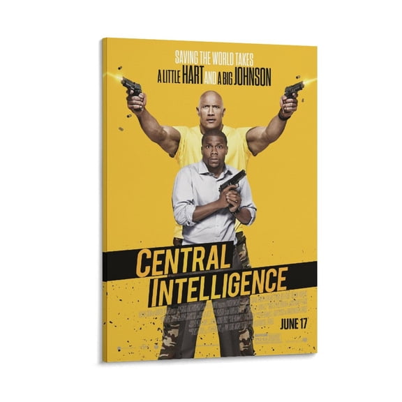 Central Intelligence Classic Movie Poster Poster Decorative Painting Canvas Wall Art Living Room Posters Bedroom Painting 24x36inch(60x90cm)