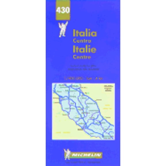 Pre-Owned Michelin Italy Central Map No. 430 (Paperback) by Michelin Travel Publications, Pneu Michelin