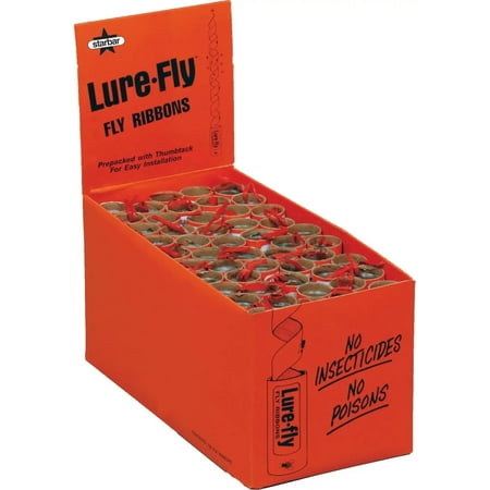 Central Life Science 45200 Lure-Fly Flypaper Ribbon, Bulk Pack Singles - Quantity 100