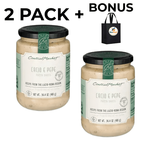 Central Market Cacio e Pepe Pasta Sauce Lazio Roma 2 Pack 14.4 oz