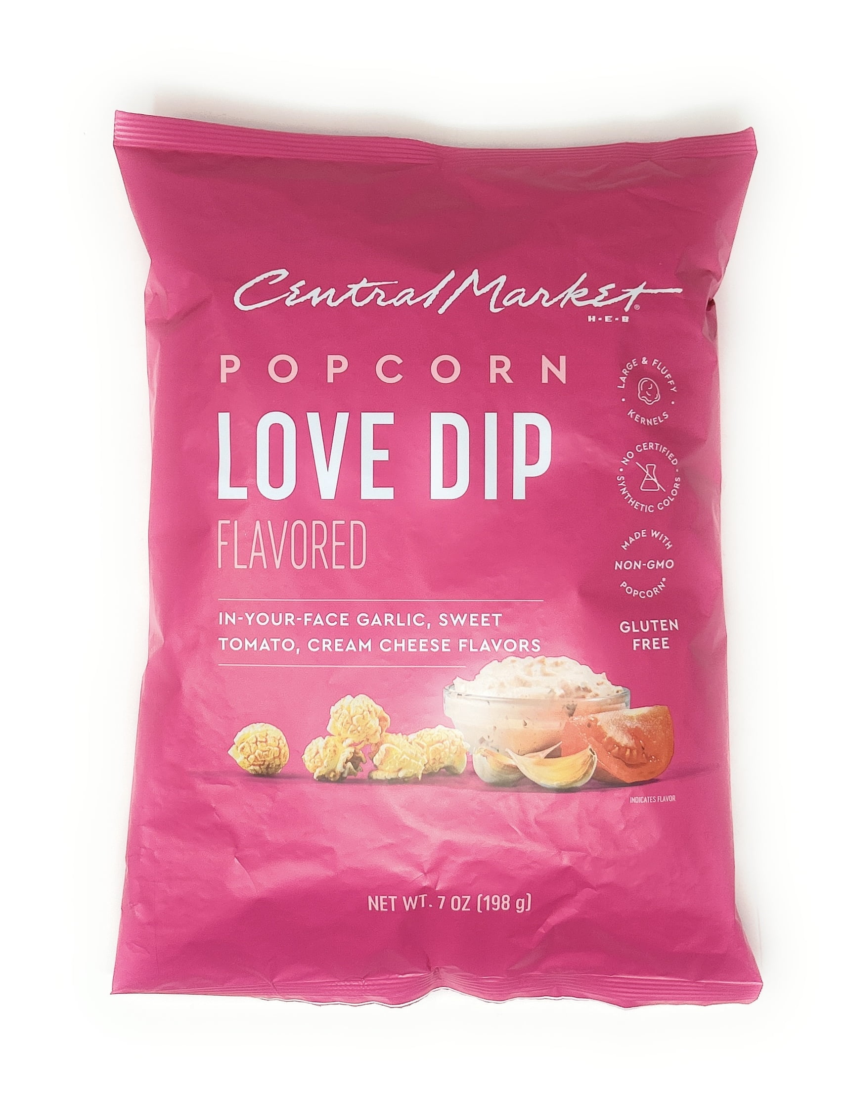 Central Market Love Dip Popcorn Valentine's Day Gift Snack 7oz - 1 bag