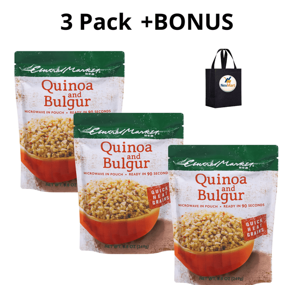 Central Market Quick Heat White & Red Quinoa 8.8 oz , 3 Pack + Bonus
