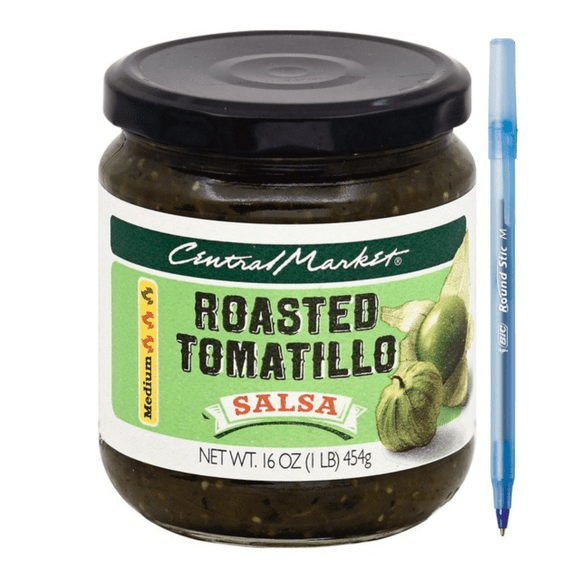Central Market Roasted Tomatillo Salsa 16 oz