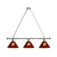 thumbnail image 1 of Central Michigan University 3 Shade Billiard Light with Chrome FIxture, 1 of 5