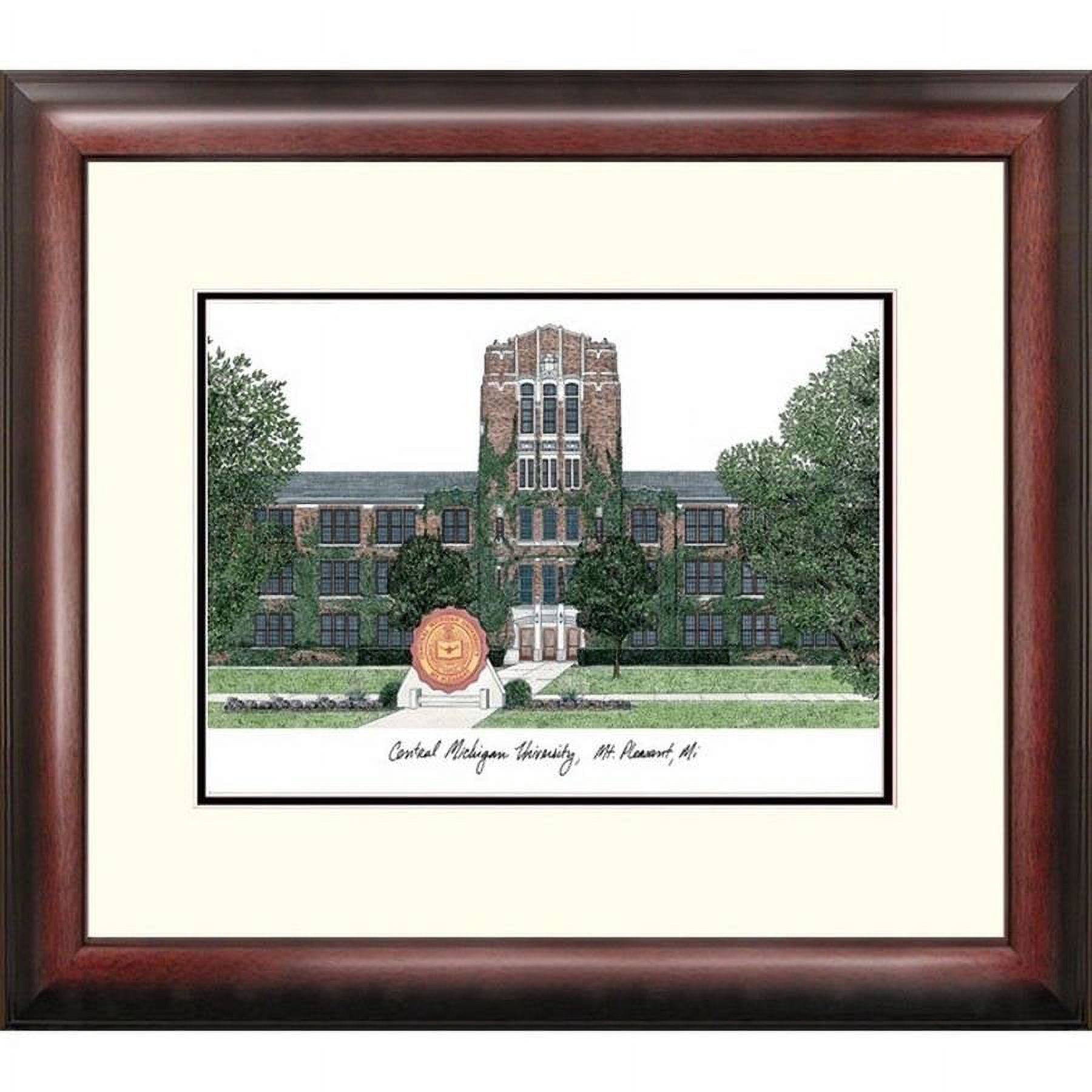 Central Michigan University Alumnus Framed Lithogrpah
