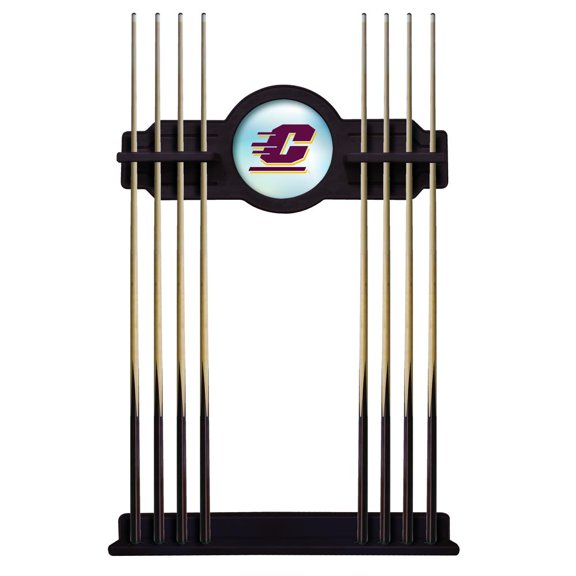 Central Michigan University Solid Wood Cue Rack with a English Tudor Finish