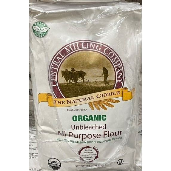 Central Milling Organic Unbleached Flour 2/10lb Bags