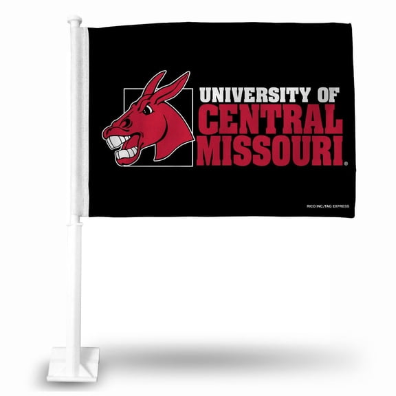Central Missouri Mules 11X14 Window Mount 2-Sided Car Flag