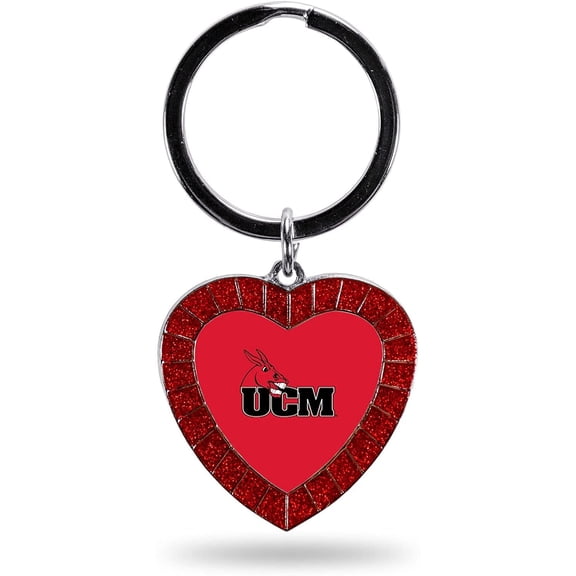 Central Missouri UCM Keychain Rhinestone Heart Decal Emblem Team Color University of