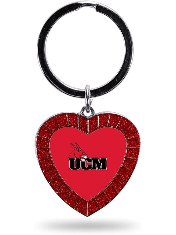 Central Missouri UCM Keychain Rhinestone Heart Decal Emblem Team Color University of